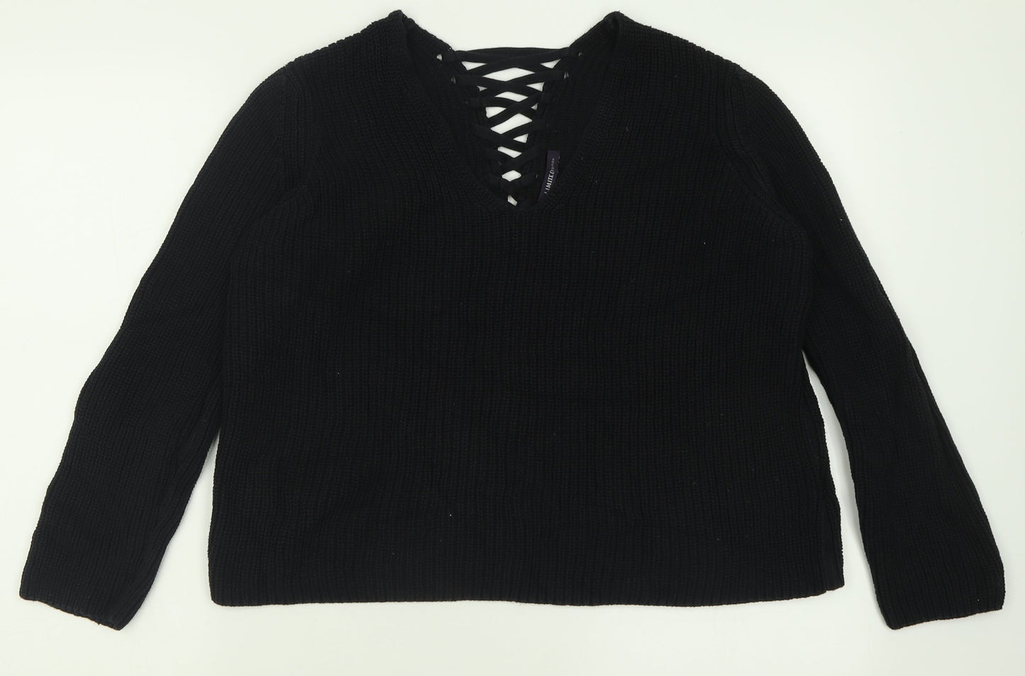 Womens UK Size 14 Marks and Spencer Black Pullover Jumper
