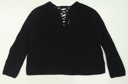 Womens UK Size 14 Marks and Spencer Black Pullover Jumper