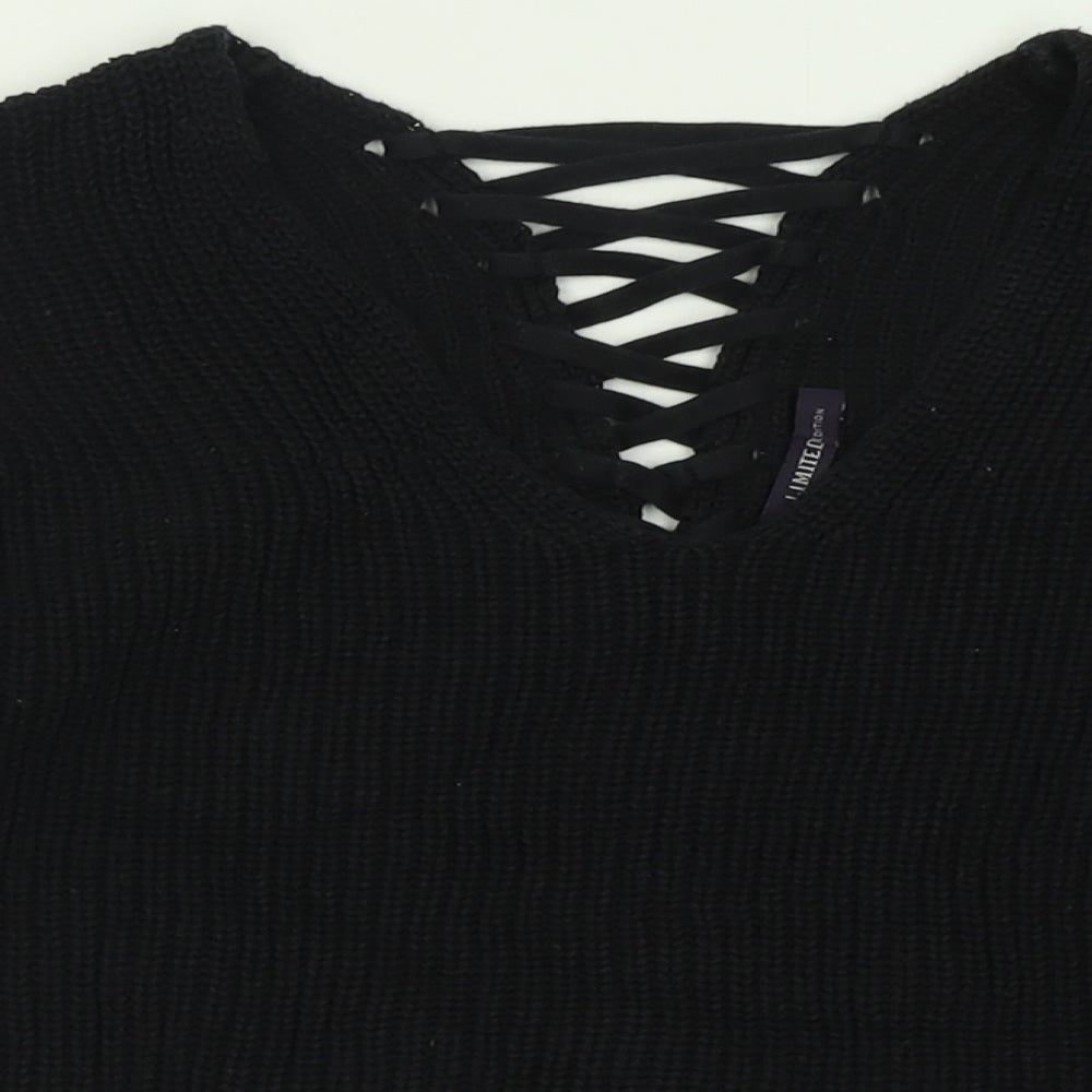 Womens UK Size 14 Marks and Spencer Black Pullover Jumper