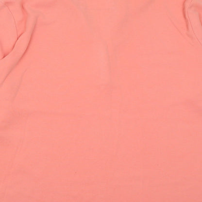 Womens UK Size L BM Pink Basic Polo