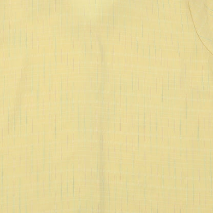 Womens UK Size 20 BM Yellow Basic Button-Up