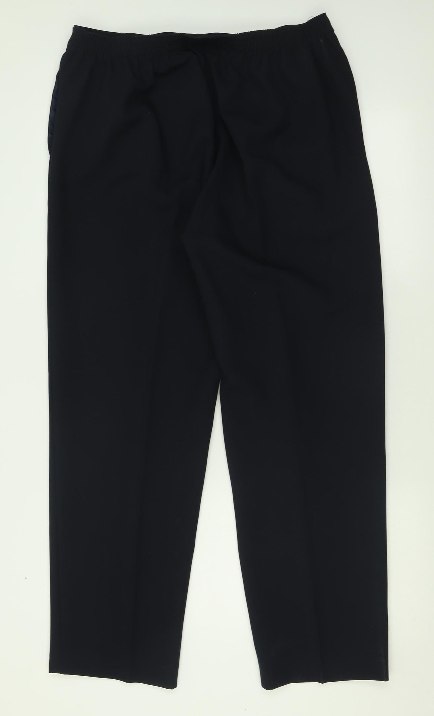 BM Womens Blue  Polyester Trousers  Size 16 L30 in Regular