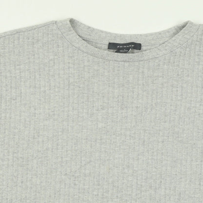 Primark Womens Grey Crew Neck  Polyester Pullover Jumper Size S