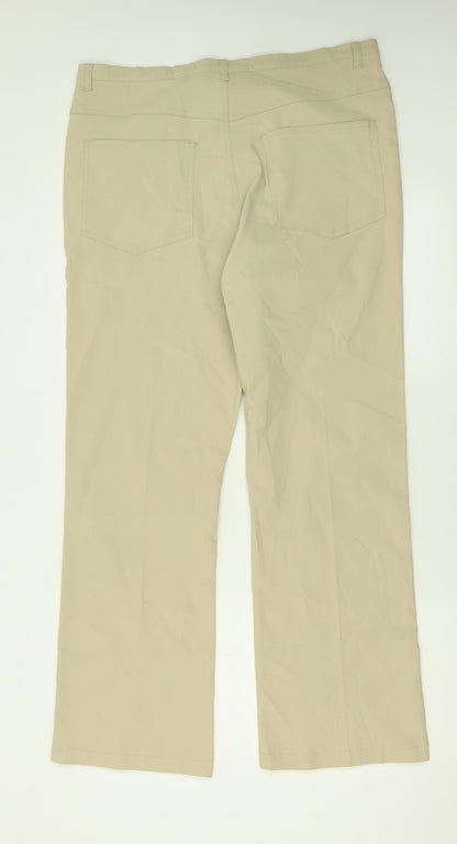 Womens UK Size 20 Mackays Regular Fit  Beige Trousers