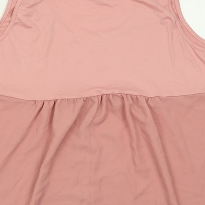 SheIn Womens Pink  Polyester Basic Tank Size XL Scoop Neck