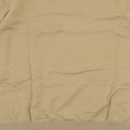 Gap Mens Beige V-Neck  Wool Pullover Jumper Size M