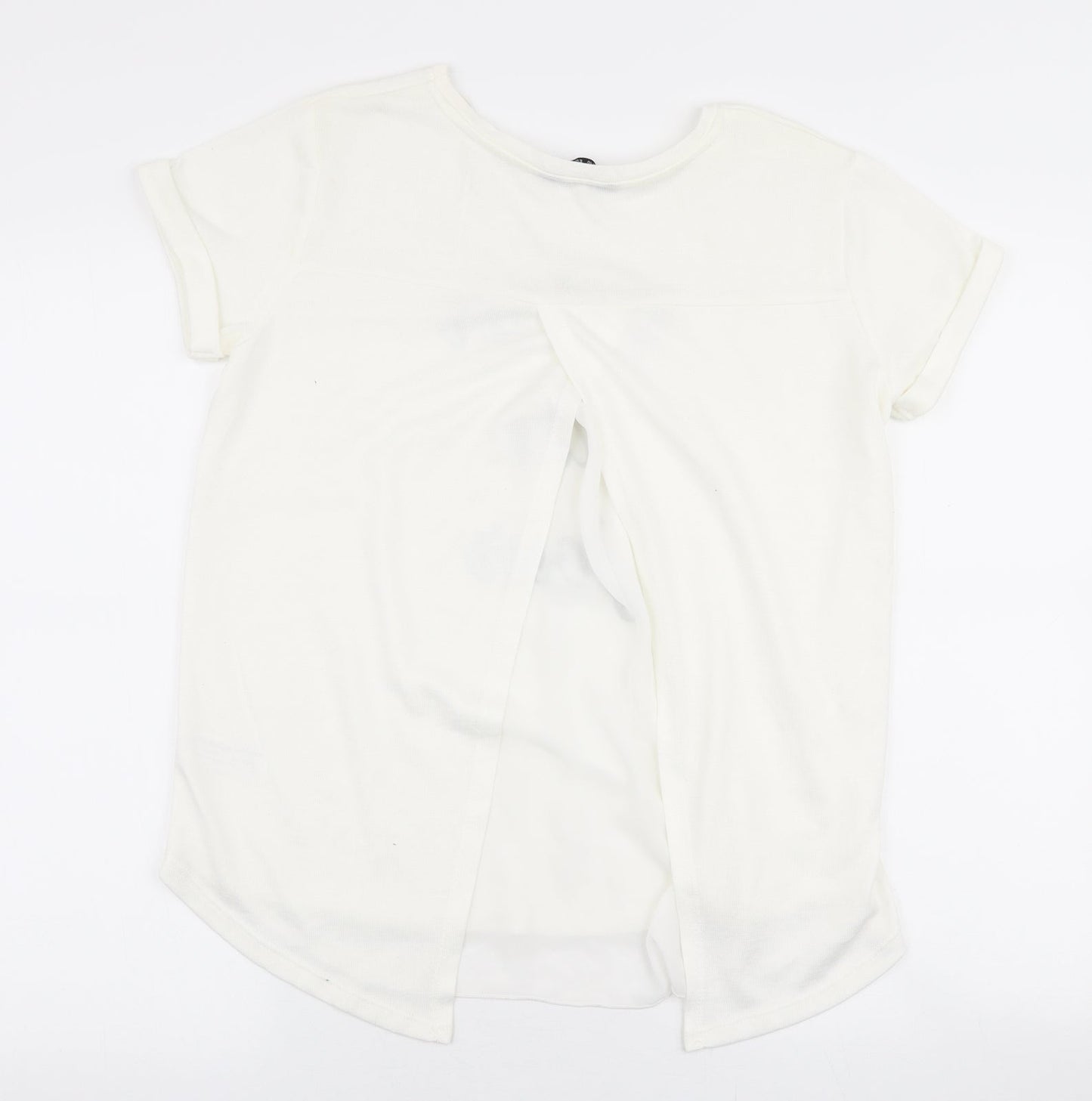 Womens UK Size 10 Max White Jersey T-Shirt