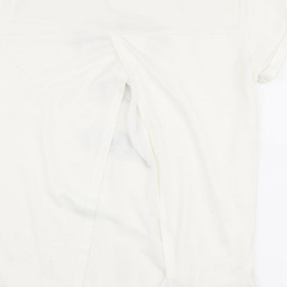 Womens UK Size 10 Max White Jersey T-Shirt
