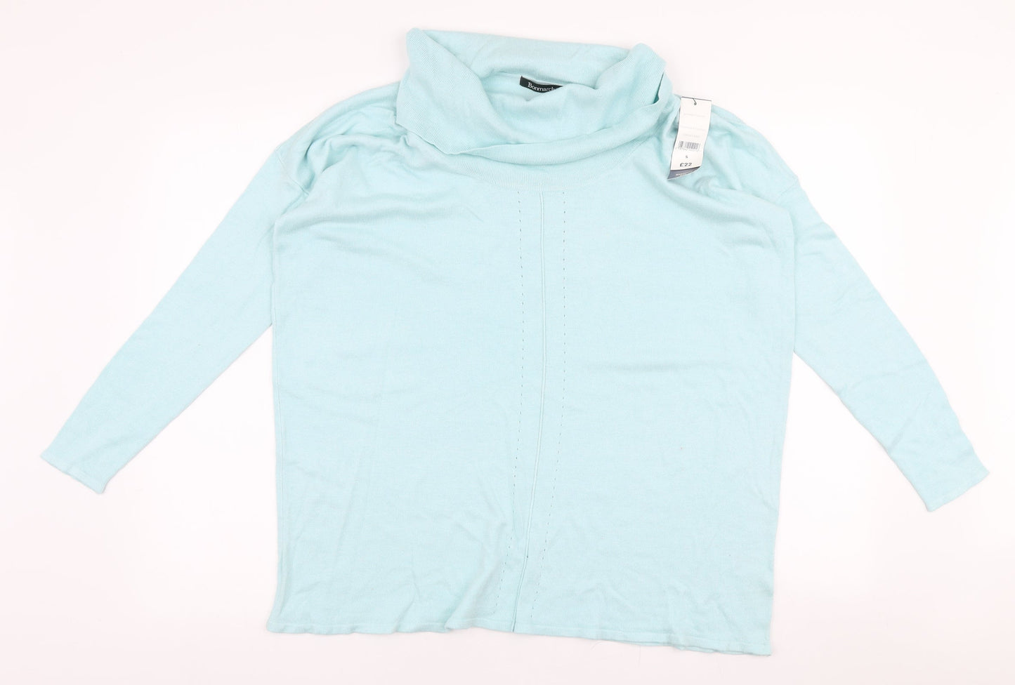 Womens UK Size S Bonmarche Blue Pullover Jumper