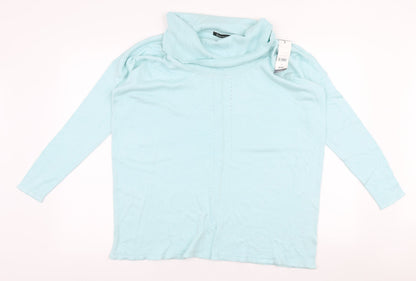 Womens UK Size S Bonmarche Blue Pullover Jumper