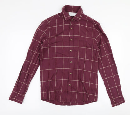 Womens UK Size 2XS ASOS Purple Jersey Button-Up