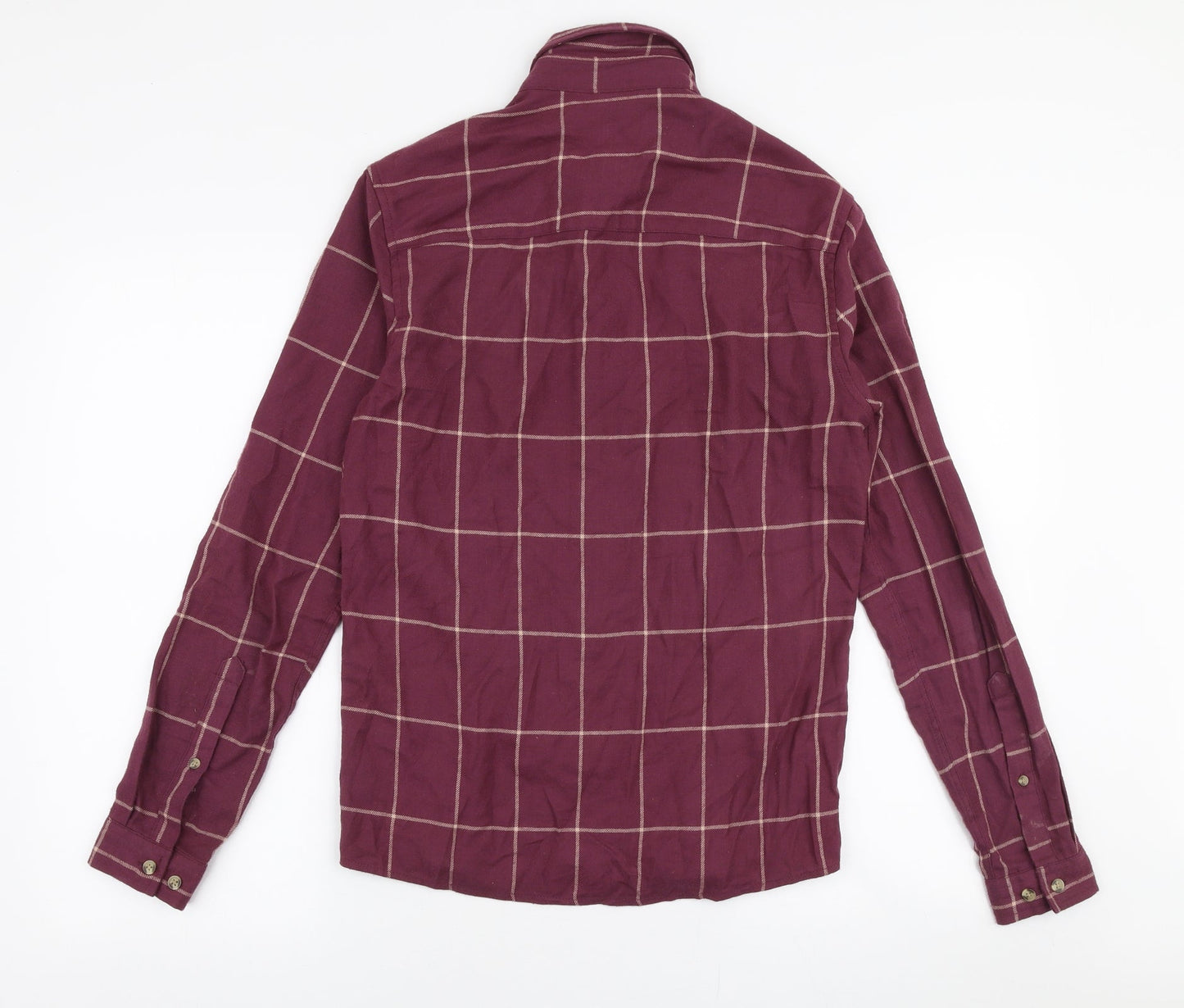 Womens UK Size 2XS ASOS Purple Jersey Button-Up