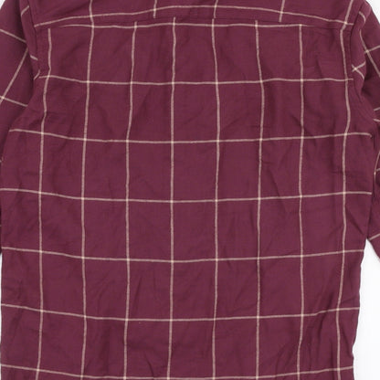 Womens UK Size 2XS ASOS Purple Jersey Button-Up
