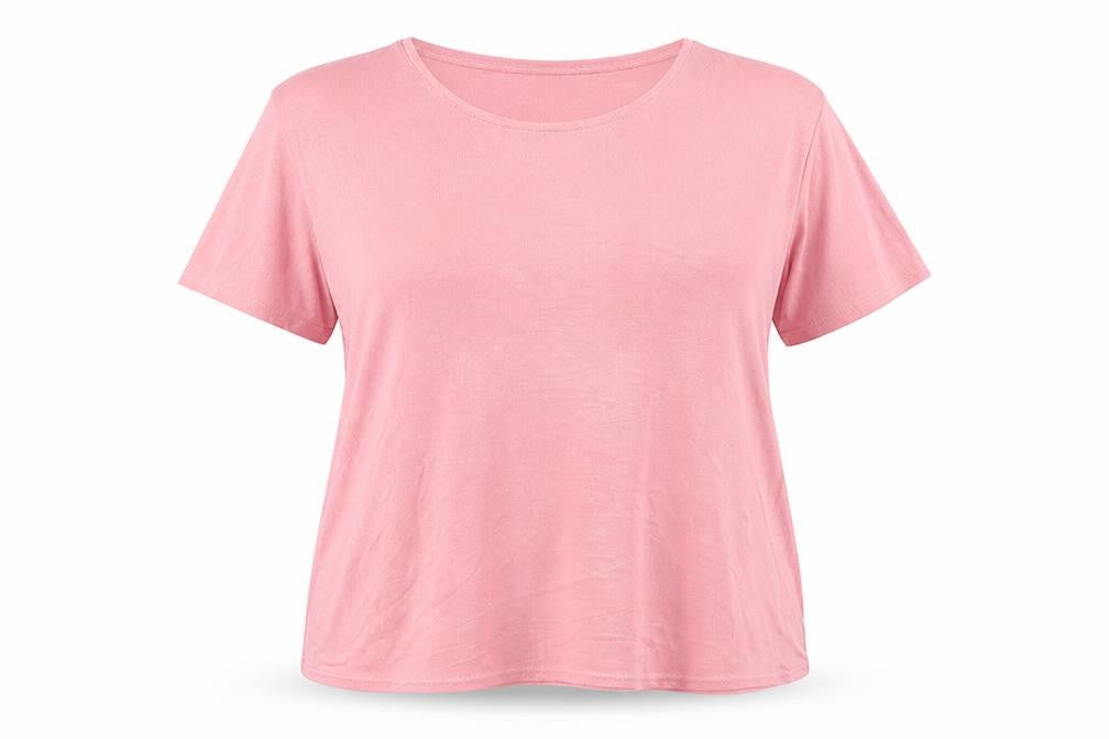 Womens UK Size 2XL Charmell Pink Basic Blouse