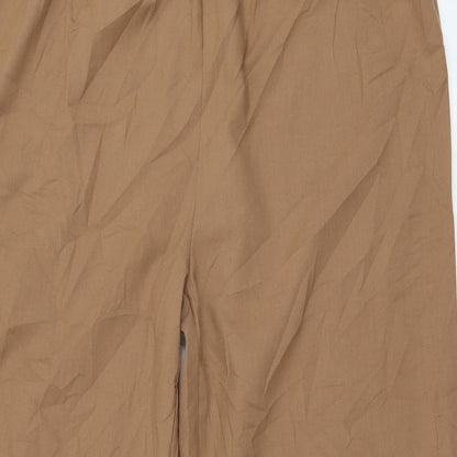 Zanzea Womens Brown  Polyester Trousers  Size 3XL L30 in Regular