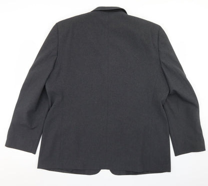 George Mens Grey  Polyester Jacket Blazer Size 46
