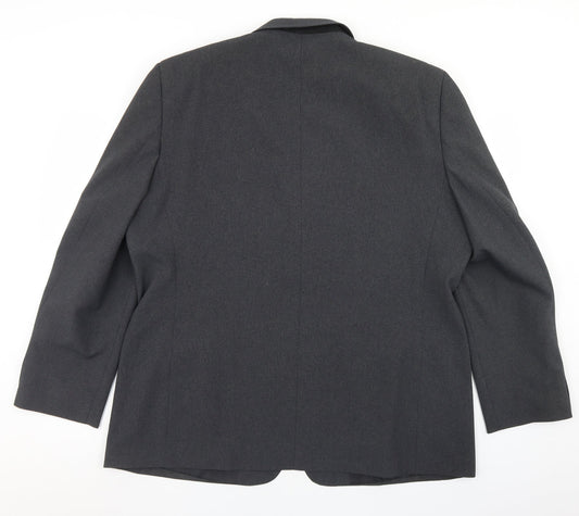 George Mens Grey  Polyester Jacket Blazer Size 46