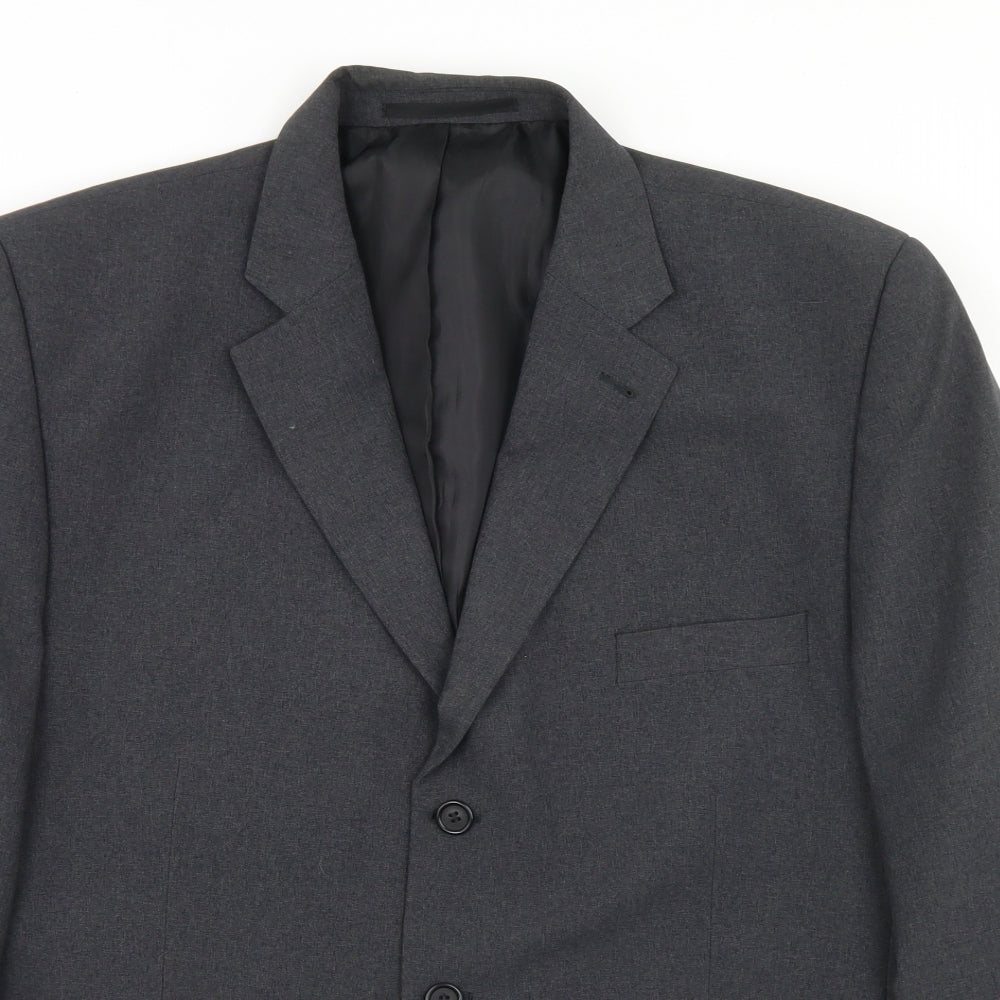 George Mens Grey  Polyester Jacket Blazer Size 46
