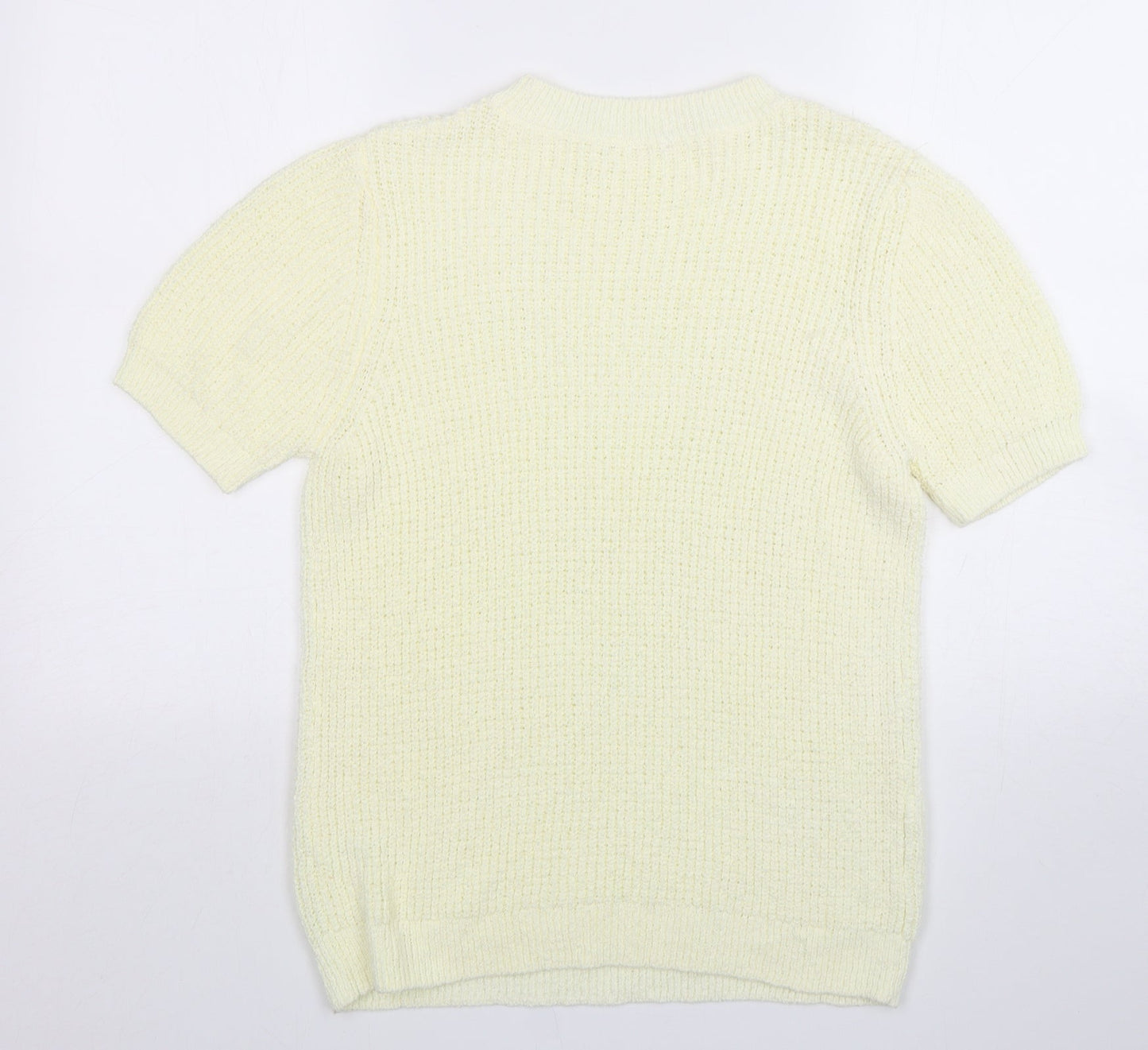 TU Womens Beige Round Neck  Cotton Pullover Jumper Size 14