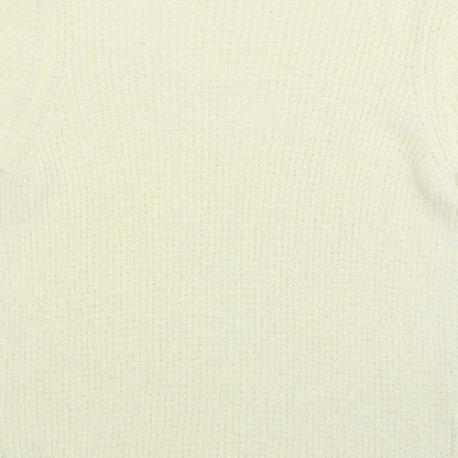 TU Womens Beige Round Neck  Cotton Pullover Jumper Size 14