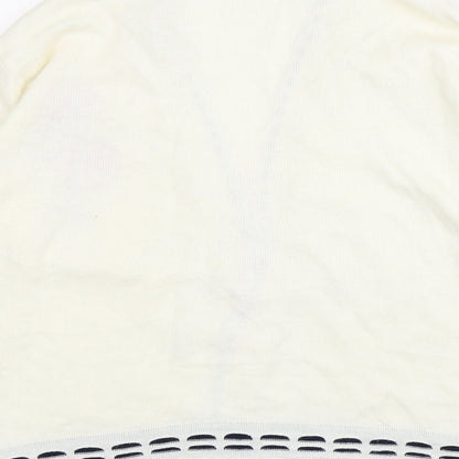 Womens UK Size M Pure & Natural Beige Cardigan Jumper