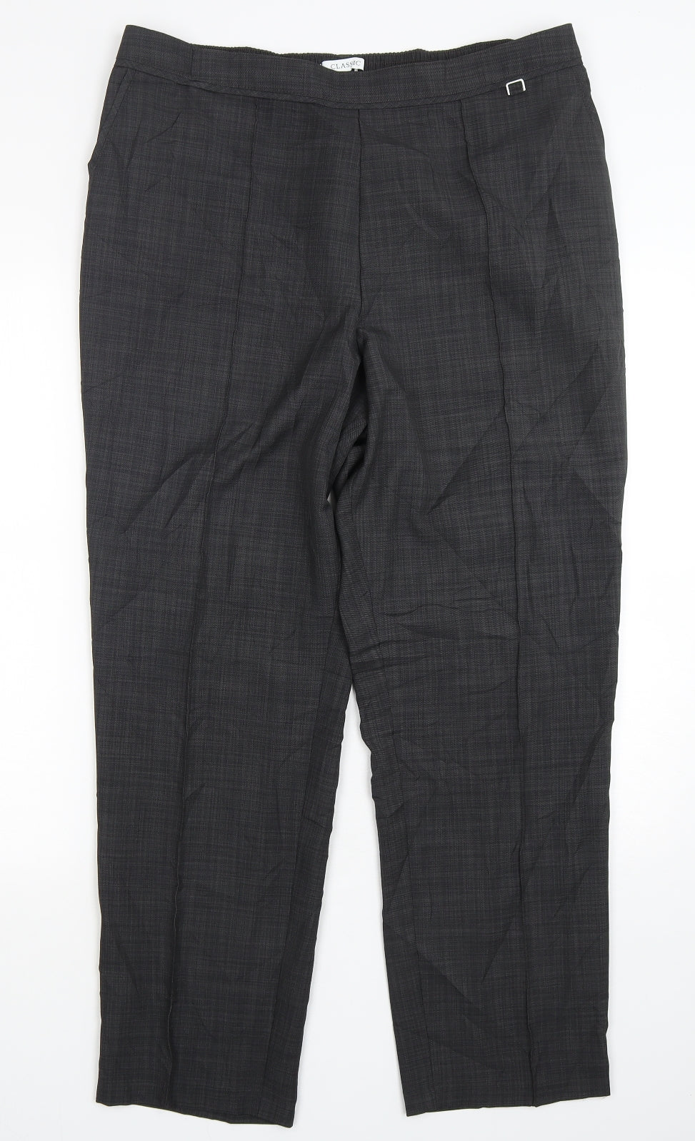 Womens UK Size 16 Marks and Spencer Regular Fit  Grey Trousers