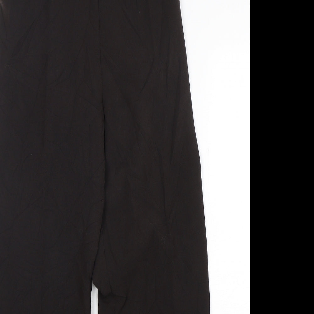 Preworn Mens Black  Polyester Trousers  Size 16 L29 in Regular