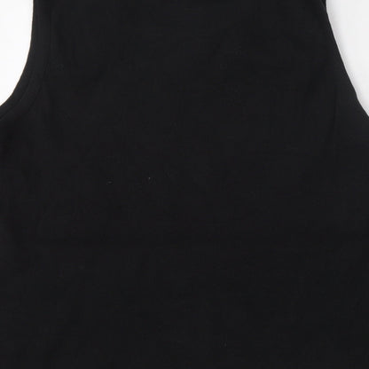 Womens UK Size XL Anonymous Black Vest Jumper