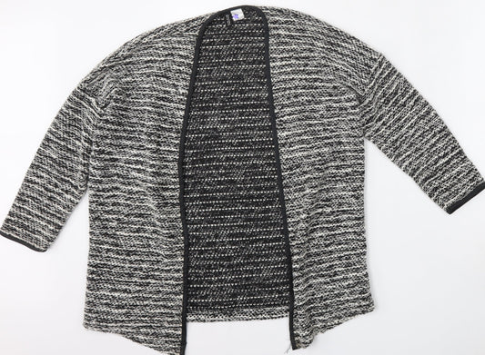 Divided by H&M Womens Multicoloured V-Neck  Polyester Cardigan Jumper Size S