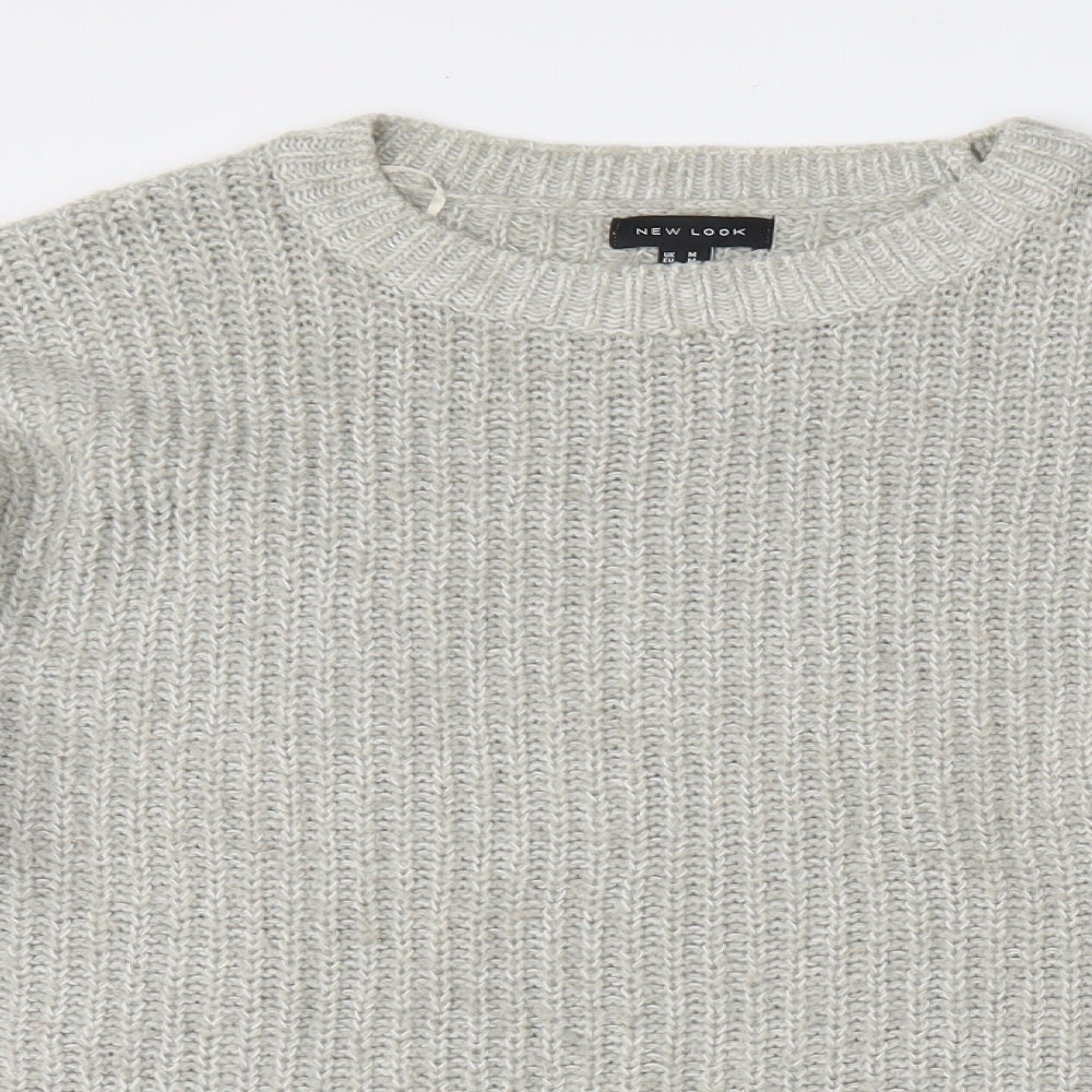 Womens UK Size M New Look Grey Pullover Jumper
