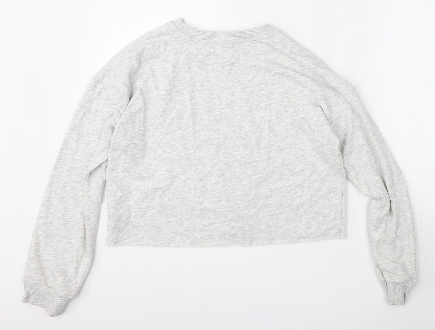 George Girls Grey  Cotton Pullover Sweatshirt Size 13-14 Years
