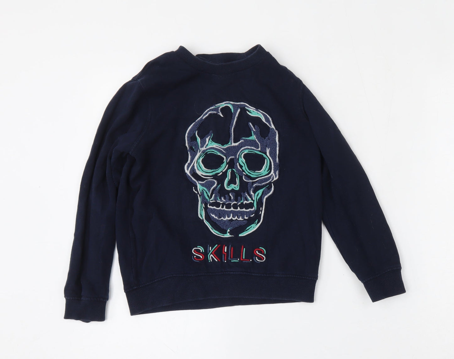 NEXT Boys Blue  Cotton Pullover Sweatshirt Size 6 Years