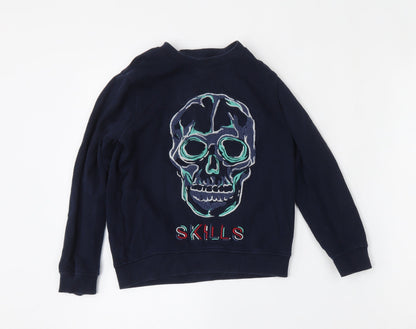 NEXT Boys Blue  Cotton Pullover Sweatshirt Size 6 Years