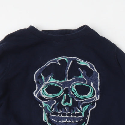 NEXT Boys Blue  Cotton Pullover Sweatshirt Size 6 Years