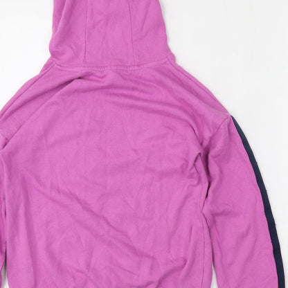 TU Girls Pink  Cotton Pullover Hoodie Size 11 Years