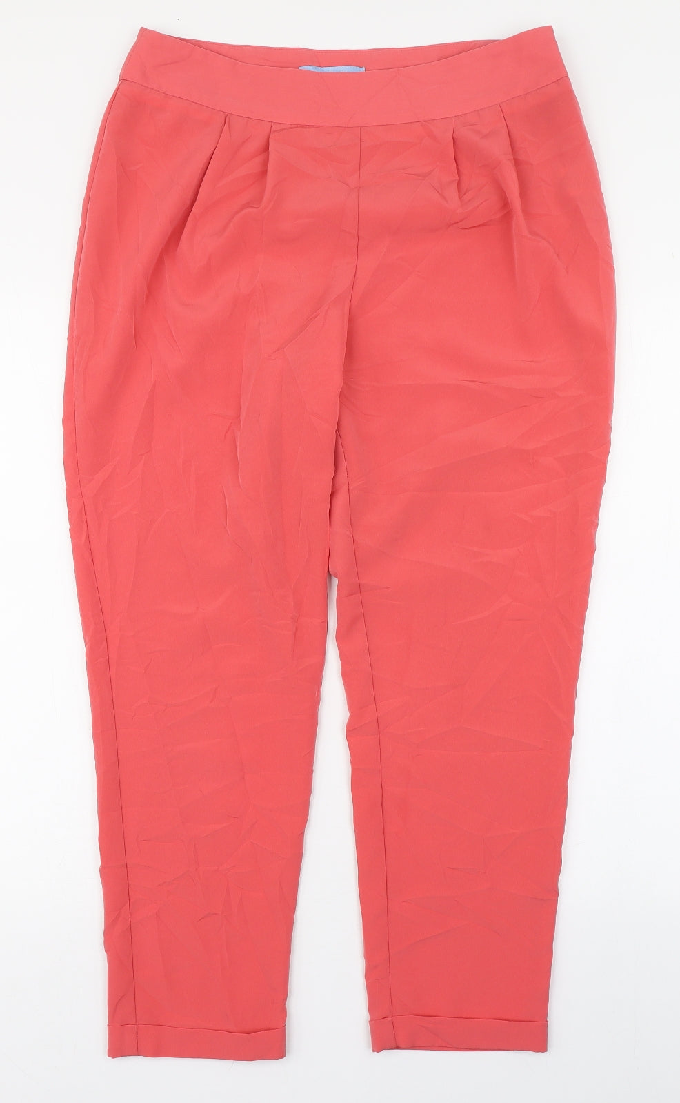 Aphorism Womens Pink  Polyester Carrot Trousers Size M L26 in Regular Zip