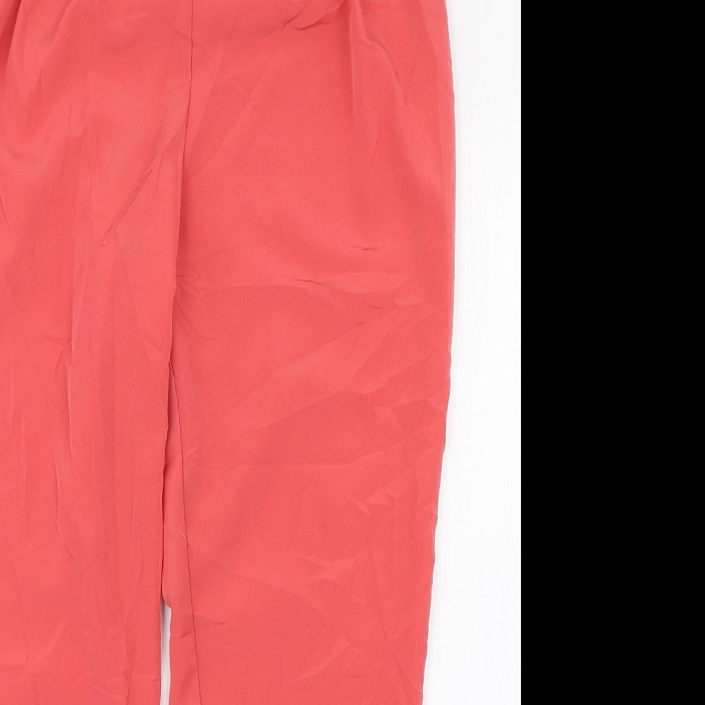 Aphorism Womens Pink  Polyester Carrot Trousers Size M L26 in Regular Zip