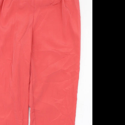 Aphorism Womens Pink  Polyester Carrot Trousers Size M L26 in Regular Zip