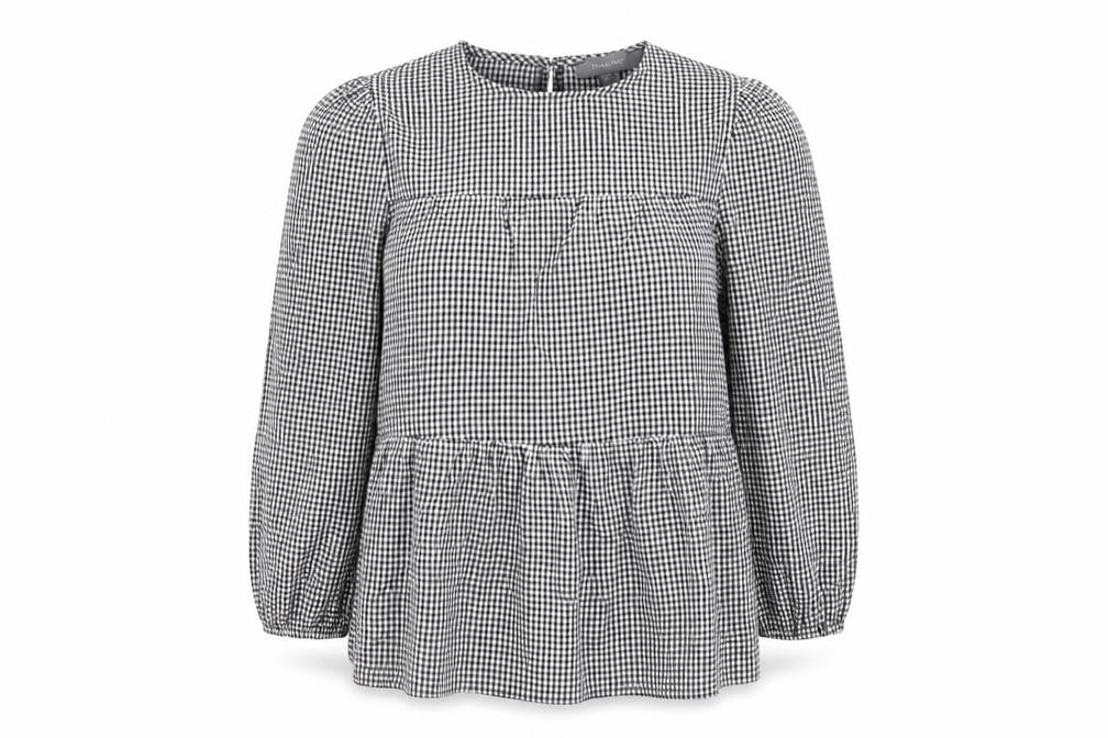 Womens UK Size 8 Primark Grey Basic Blouse