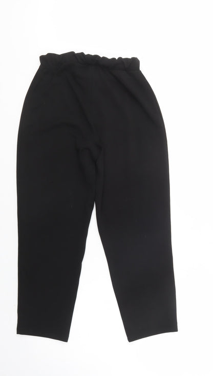 Womens UK Size 8 ASOS Regular Fit Dress Pants Black Trousers