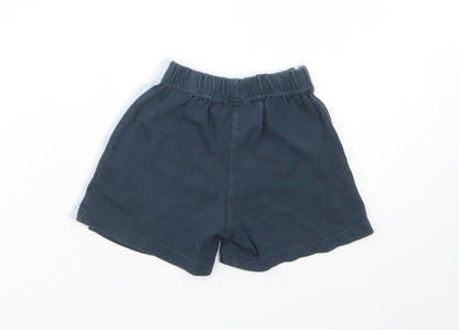 JoJo Maman Bébé Boys Blue  Cotton Sweat Shorts Size 3-4 Years  Regular