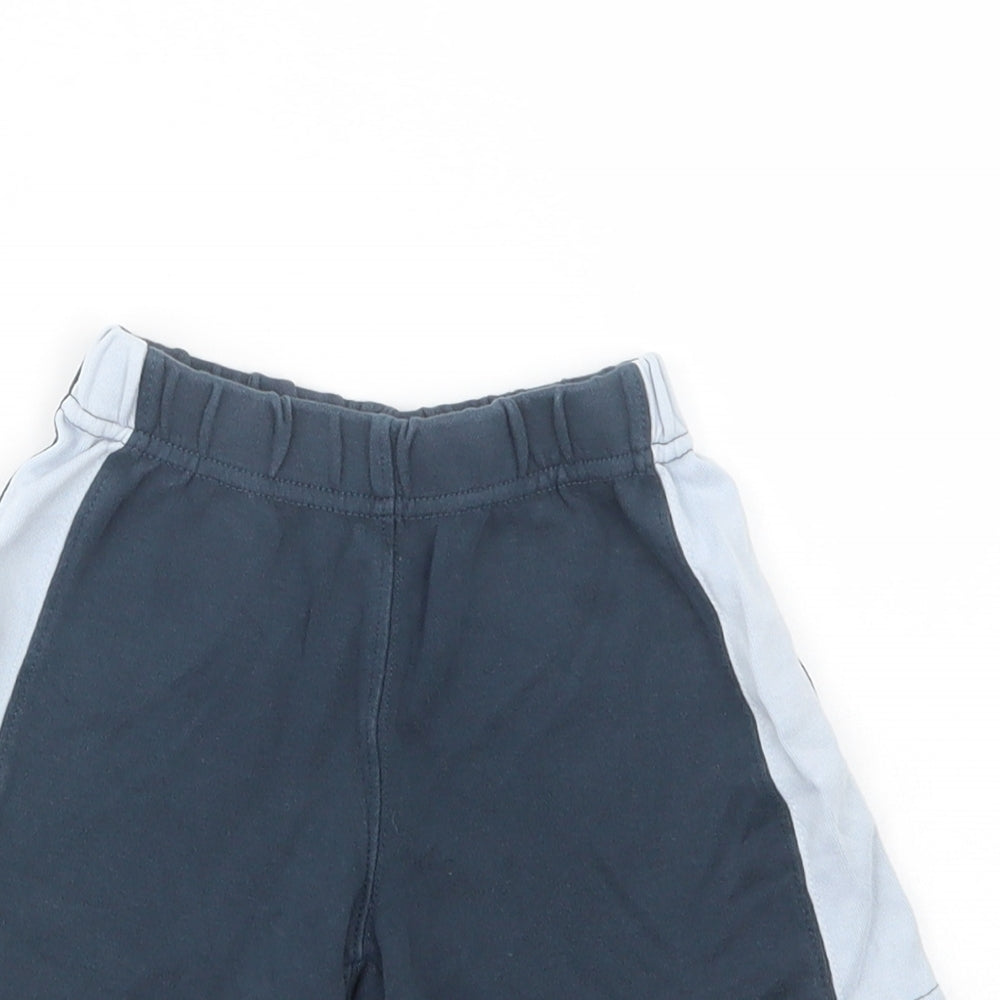 JoJo Maman Bébé Boys Blue  Cotton Sweat Shorts Size 3-4 Years  Regular