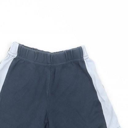 JoJo Maman Bébé Boys Blue  Cotton Sweat Shorts Size 3-4 Years  Regular