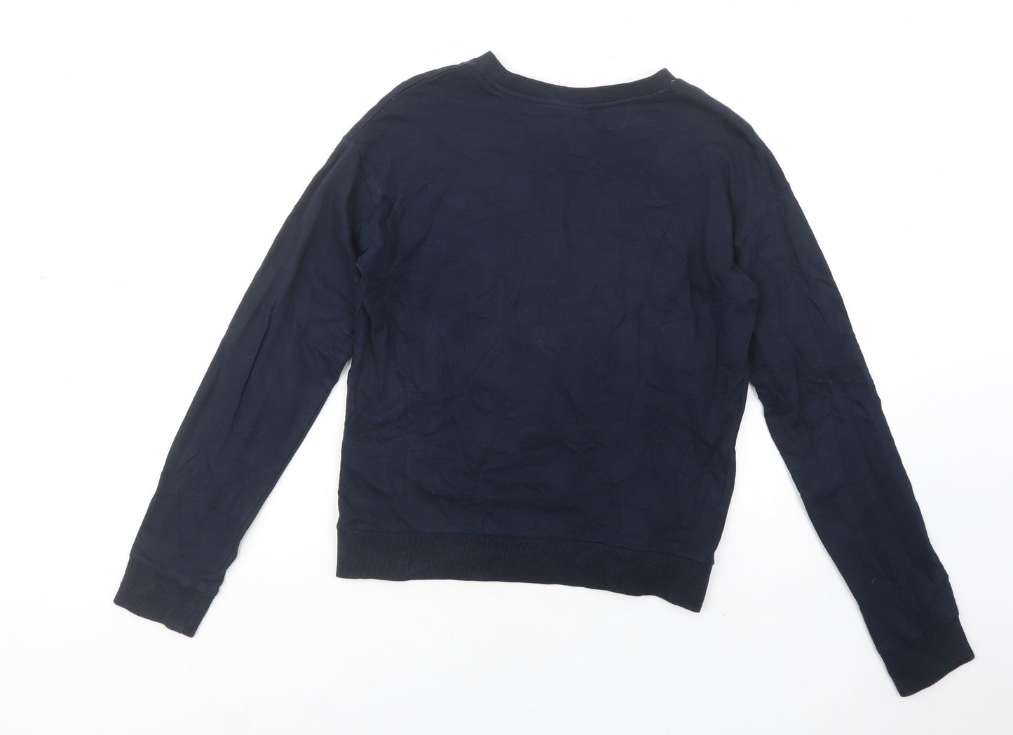 H&M Womens Blue  Cotton Pullover Sweatshirt Size XS  Pullover