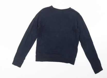 H&M Womens Blue  Cotton Pullover Sweatshirt Size XS  Pullover