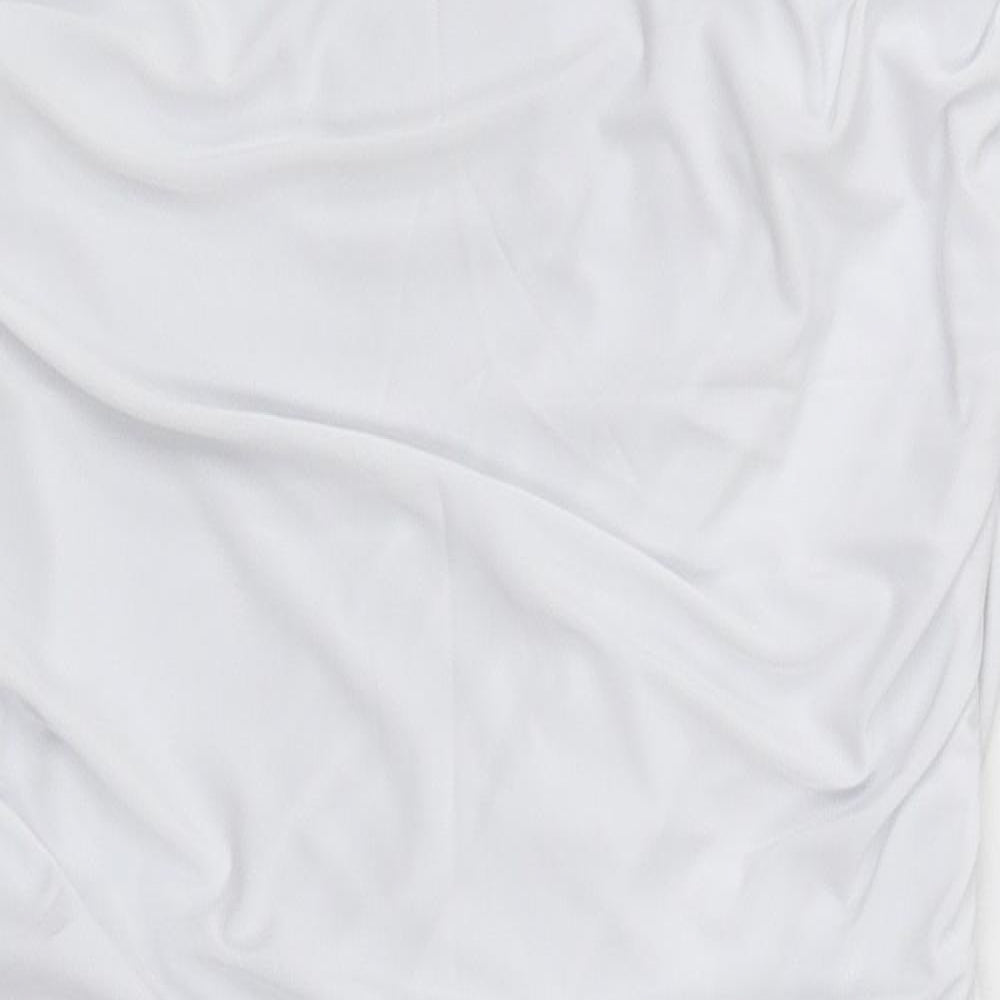 PRETTYLITTLETHING Womens White  Polyester Mini  Size 12  Off the Shoulder Pullover