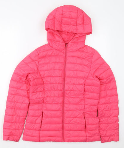 Dunnes Womens Pink   Jacket Coat Size S  Zip