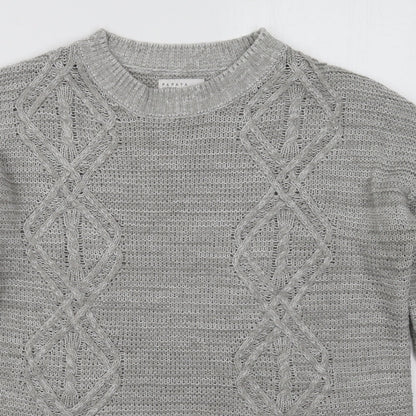 Womens UK Size M Papaya Grey Pullover Jumper