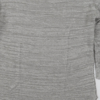 Womens UK Size M Papaya Grey Pullover Jumper