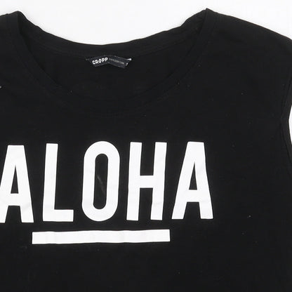 Womens UK Size S Cropp Black Cropped Tank